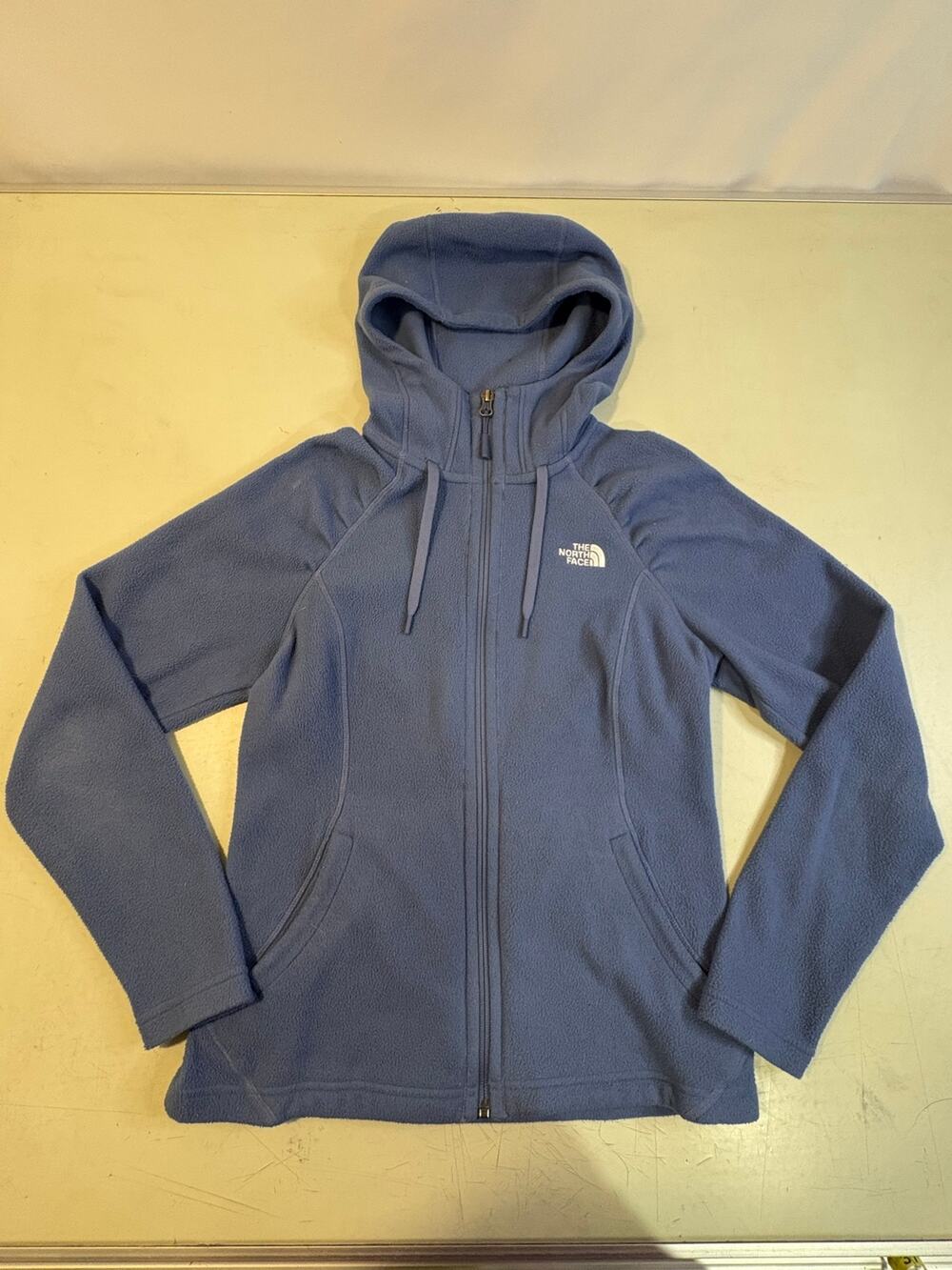 The North Face Women's Full Zip Fleece Hoodie Jacket Periwinkle Blue Size Small